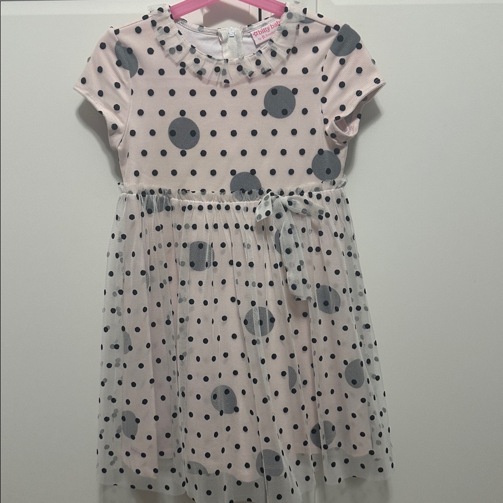 American Girl Bitty Baby White and Pink Dress